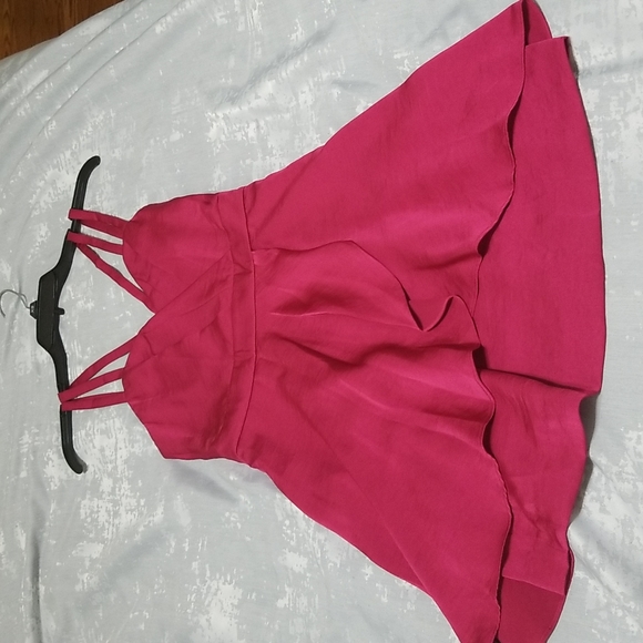 NWOT BCBGeneration Red Faux Wrap Dress Sz 0 - Picture 2 of 2